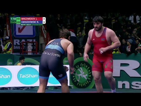 Round 3 FS - 125 kg: J. MAGOMEDOV (AZE) df. N. GWIAZDOWSKI (USA), 3-1