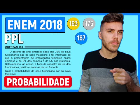 🛑PROBABILITY - 163 Enem 2018 PPL - The manager of a company knows that 70% of his employees are