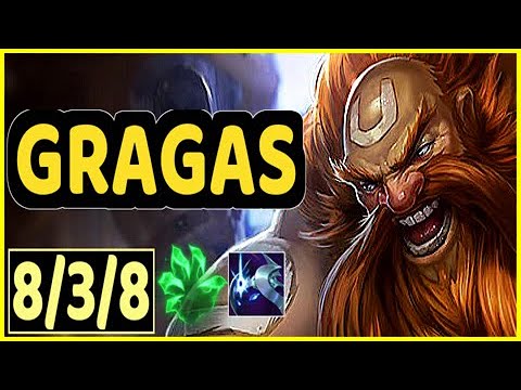 GRAGAS VS TRUNDLE - 8/3/8 KDA TOP GAMEPLAY
