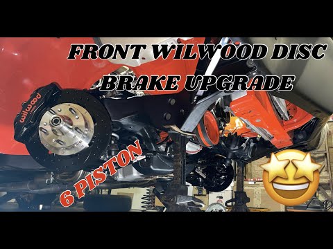 BIG BRAKES IN THE CHEVELLE! | 6 PISTON WILWOOD INSTALL | FRONT DISC BRAKES | 1971 ABODY