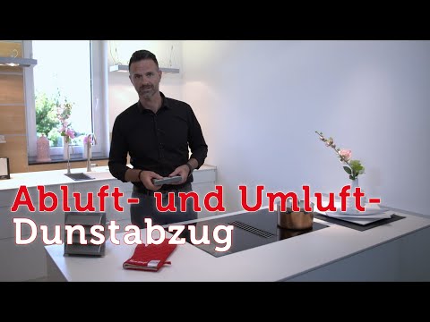 Extractor hood: comparison between ducted and recirculating air extraction