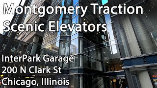 Montgomery Scenic Glass Traction Elevators at the InterPark Garage, 200 N Clark St, Chicago, IL
