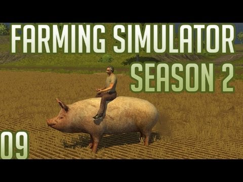Farming Simulator 2013 w/ Docm77 Season 2:  #9 - Riding Pigs