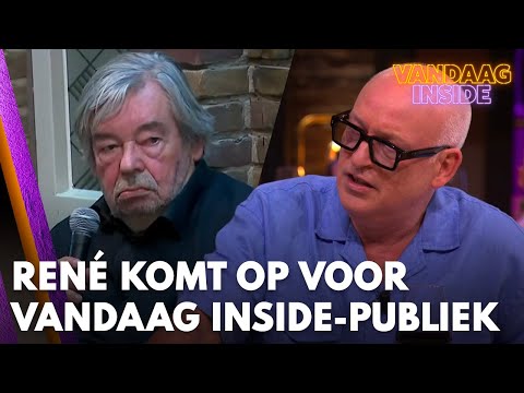 René komt op voor Vandaag Inside-publiek na uitlatingen Maarten van Rossem | VANDAAG INSIDE