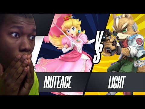 MuteAce vs Light - Ultimate Singles Top 8 Winners Semi-Final - Genesis 9 | Peach vs Fox REACTION