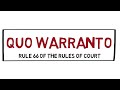 Quo Warranto