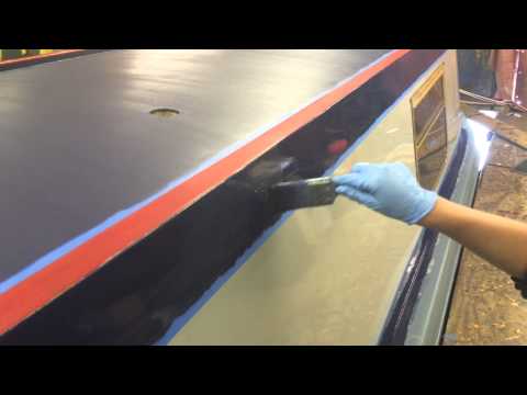 Painting a Narrowboat Technique