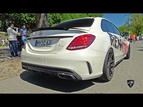 CRAZY Renntech Mercedes-AMG C63 S w/ Akrapovic Exhaust! Accelerations, REVS & More!
