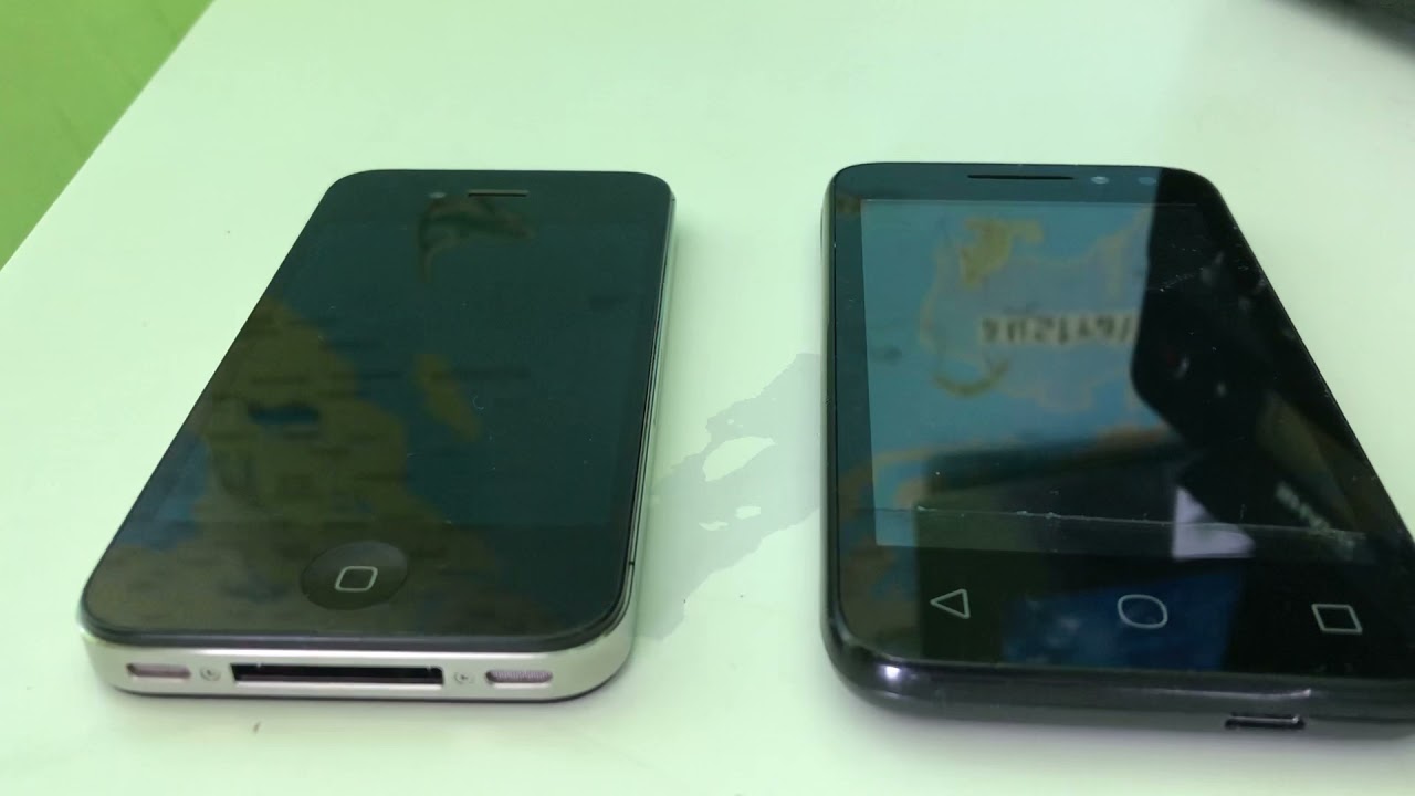 Alcatel pixi 4 vs iPhone 4s speed test