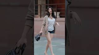 beautiful girl street fashion outfits style #tiktok #chinesefashion #mejoresstreetfashion #shorts