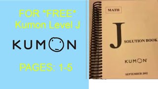 Kumon | Level J  | Expansion of Polynomial Products. #1