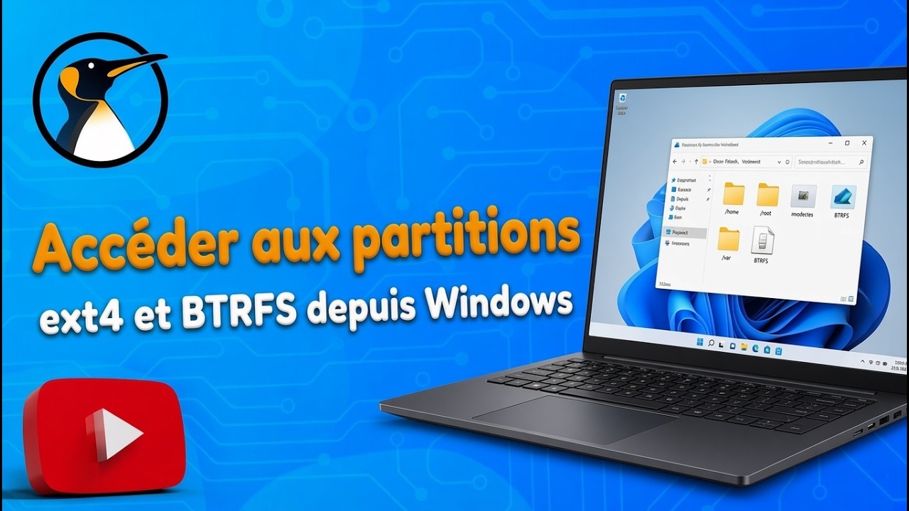Windows : Accéder aux partitions Linux EXT4 et BTRFS !