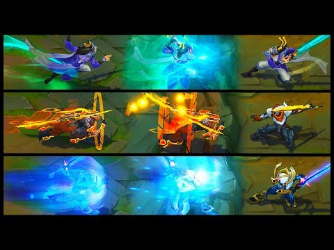 PROJECT Yi vs Eternal Sword Yi vs Cosmic Blade Master Yi Legendary vs Epic Skins Comparison