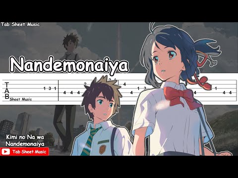 Kimi no Na wa OST - Nandemonaiya Guitar Tutorial Video