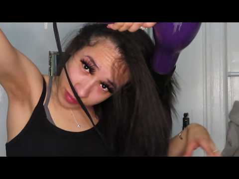 HOW I STRAIGHTENED MY HAIR [ WHILE TAKING PATRON SHOTS !! ]