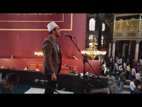 4K ALPCAN ÇELİK Ayasofya Cami Müezzini Böyle Kamet Verir Öğle Namazı UŞŞAK Kameti...