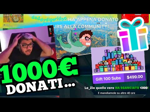 Gli regalano 800€ e 50 SUB ALL' IMPROVVISO... Dario REACTION😰