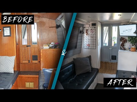 BEFORE AND AFTER NARROWBOAT RENOVATIONS