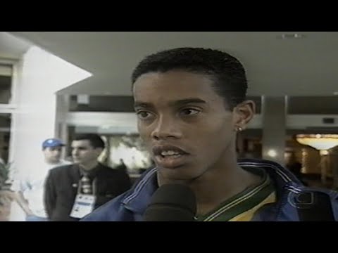 RONALDINHO's First Match for Brazil !!! Latvia vs  Brazil (1999)