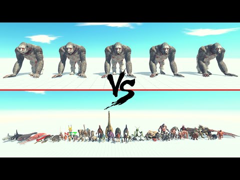 5x Old Goro The Giant Vs All Units ARBS | Animal Revolt Battle Simulator