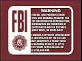 1997 Disney FBI Warning Screens Burgundy Variant