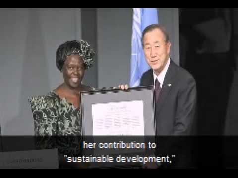 United Nations Tribute to Wangari Maathai - a video news item from UN News Centre