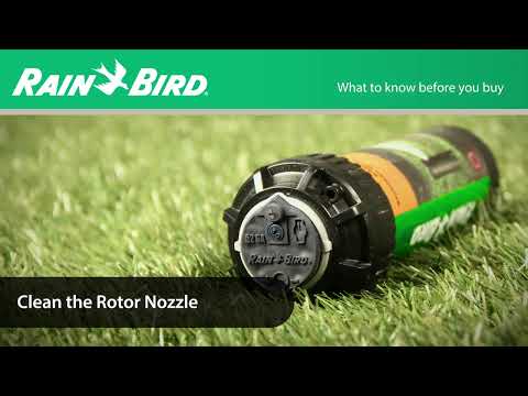 How to clean the nozzle on Rain Bird rotor sprinklers