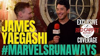 James Yaegashi interviewed: #MarvelsRunaways cast/crew for Season 2 #setvisit #Hulu video