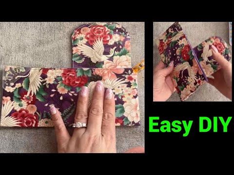 I Made Many Of These For Gift To The Senior Center/ Simply Easy Wallet Step By Step Sewing Tutorial