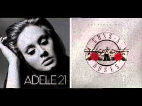 ADELE vs GUNS N' ROSES - Someone Likes Knockin' On Heaven's Door