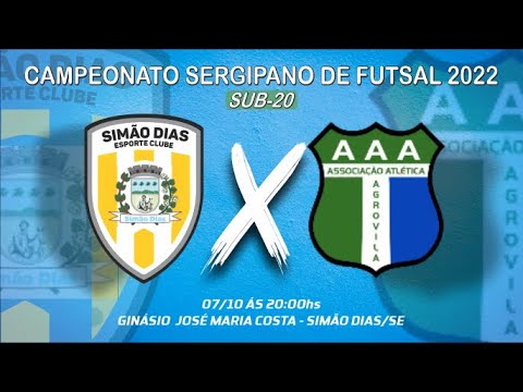 SIMÃO DIAS  X AGROVILA (CANINDÉ) - CAMPEONATO SERGIPANO SUB-20 DE FUTSAL 2022