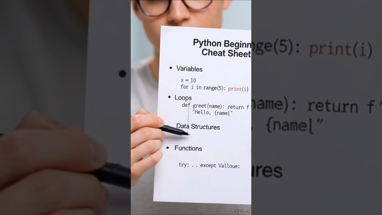 Learn Python Fast  Complete  Cheat Sheet | python shorts #programming