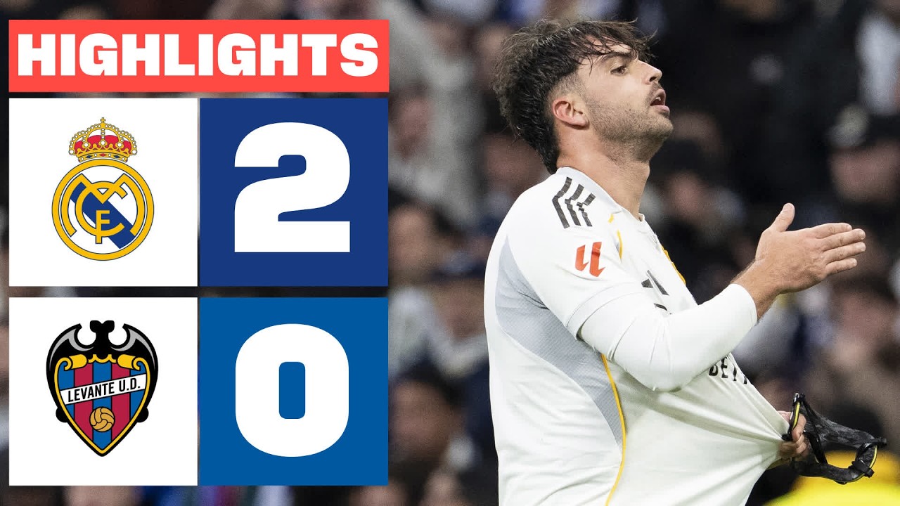 Real Madrid vs Levante UD Highlights