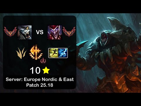 Rengar Jungle vs Shaco - EUNE GrandMaster - Patch 25.18