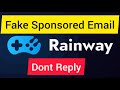 Fake Rainway Sponsorship Email from Scott berrington