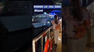 WONDER of the SEAS заходит в Майами #wonderoftheseas #miami #cruiseship #4k