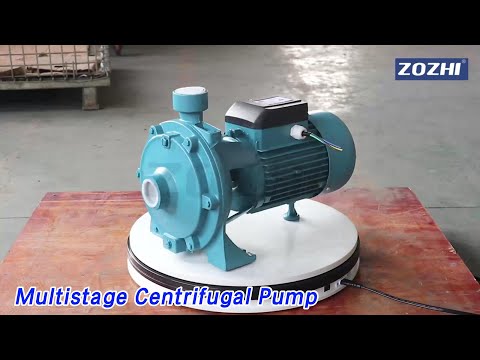 Water Multistage Centrifugal Pump Double Impeller 150L/Min Cast Iron
