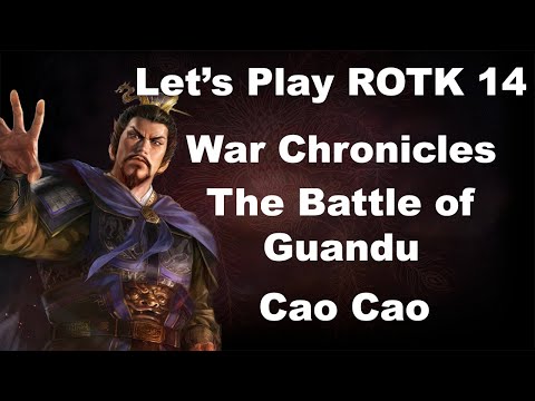 Vamos jogar ROTK 14, War Chronicles - A Batalha de Guandu como Cao Cao
