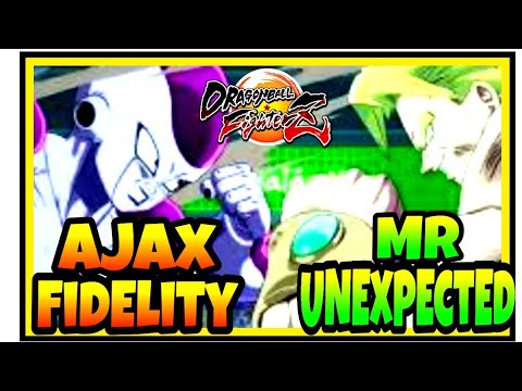 DBFZ Ajax Fidelity ( Gogeta - Vegito - Frieza ) vs MrUnexpected ( Broly - Kefla - 16 ) FIGHTERZ S3