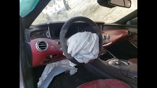 2015 MERCEDES BENZ S63  WDDXJ7JB2FA006637 AIR BAG IS POP
