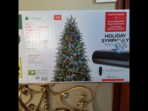 Christmas Tree Holiday Symphony!    Synchronized  Light Show & Music