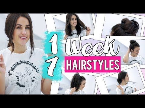 My easy everyday hairstyles | 1 WEEK 7 HAIRSTYLES | Patry Jordan