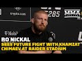Bo Nickal Sees Future Fight With Khamzat Chimaev at Raider Stadium | UFC 285 | MMA Fighting