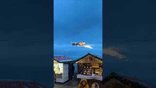 santa claus flying with his reindeers#shorts