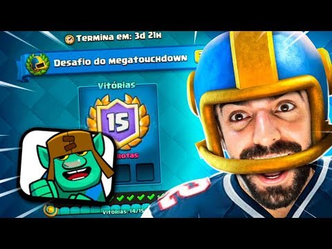 GANHEI O NOVO MODO MEGATOUCHDOWN NO CLASH ROYALE!