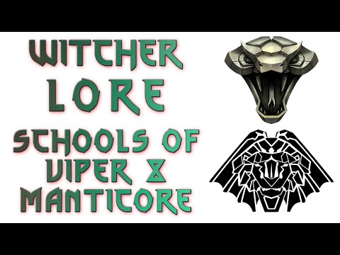 The Witcher Lore - Schools of the Viper & Manticore