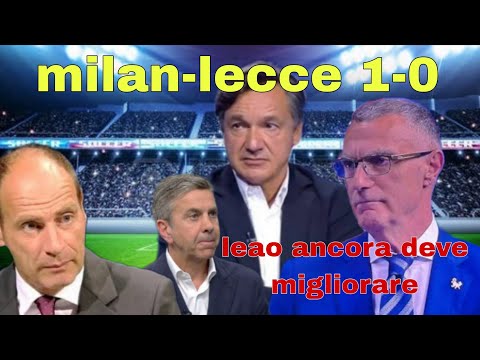 🔥MILAN-LECCE 1-0🔥POST-MATCH REPORT ON SKY WITH CARESSA, BERGOMI, COSTACURTA MARCHEGGIANI🔥