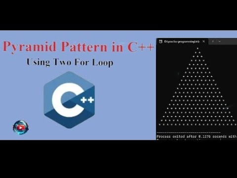 Triangle pattern in C++ | using to loops | skill with Ilyas