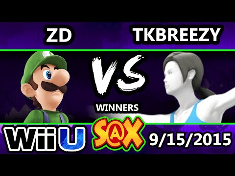 S@X 115 - ZD (Luigi) vs VGBC | TKbreezy (WFT) - SSB4 Tournament - Smash Wii U - Smash 4
