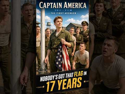 Nobody’s Got That Flag in 17 Years 🇺🇸😏 | Captain America: The First Avenger (2011)#shorts #movie